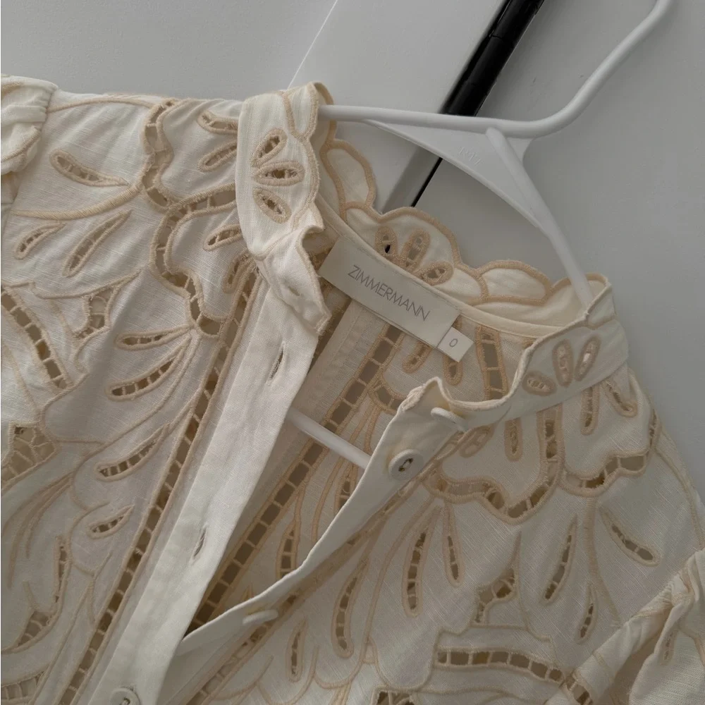 Zimmermann Lace Belted Mini Dress – Size 0 - Picture 6 of 8